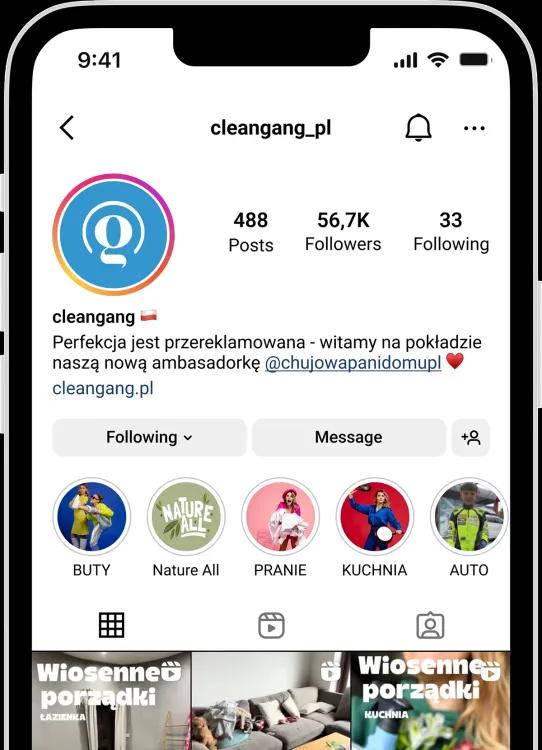 Instagram cleangang page