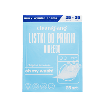 innowacyjne listki do prania białych tkanin, 25 szt.